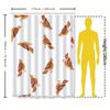 Fashion Bathroom Shower Curtain Set Colorful Chicken Print Waterproof Fabric Decorative Home Decoration