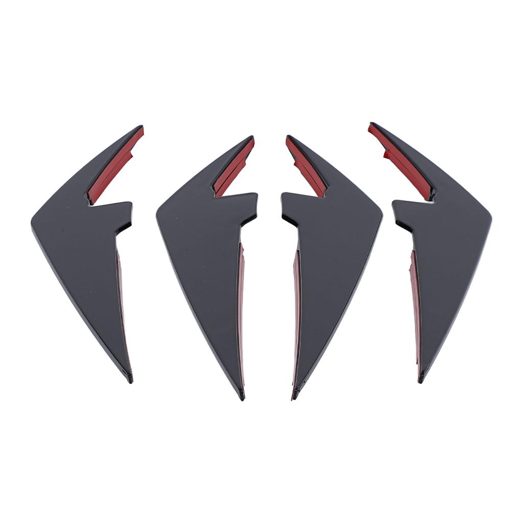 4PCS Front Bumper Side Canards Splitter Fins Car Body Decoration for 3 Series G20 G21 LCI M Sport 2023+ Glossy Black