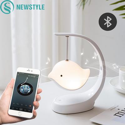 Wireless Buletooth Speaker Smart Night Light Colorful Led Music Lamp With Speaker Touch Control Portable For Bedroom Decoration USB AUX