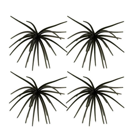 4Pcs 6CM/1.9G 10.5CM/4G Soft Sea Urchin Lure with Swimming Skirts Artificial Tentacle Creature Bait Saltwater Freshwater Trout Fishing Accessories