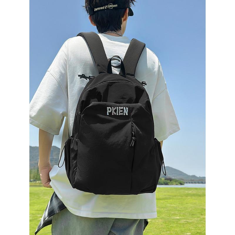 Leisure Travel Backpack New Large-capacity Junior High School Student Schoolbag Simple Backpack