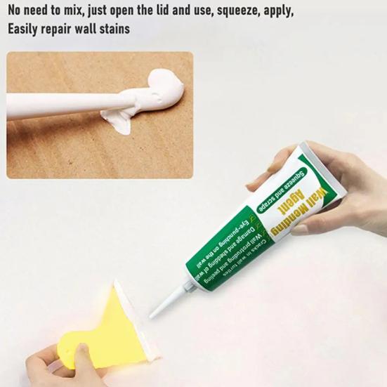 Yousheng 100G Wall Mending Agent Drywall Repair Kit with Scraper Wall Hole Repair Paste Home Wall Crack Nail Hole Repair Putty Plaster