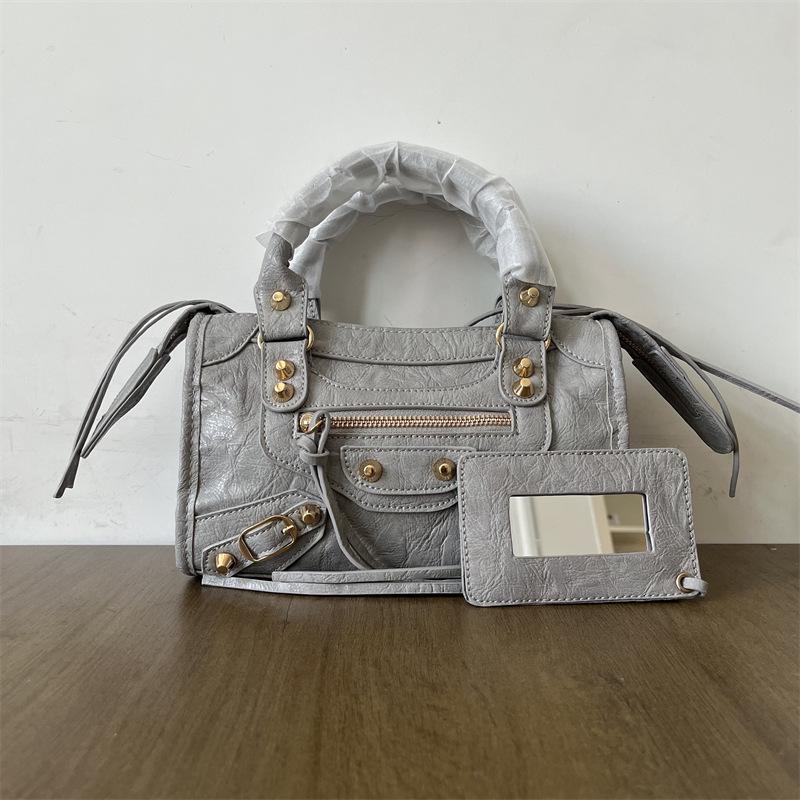 Women's Mini Crossbody Tassel Bag - Medium/Small Size, Motorcycle Style