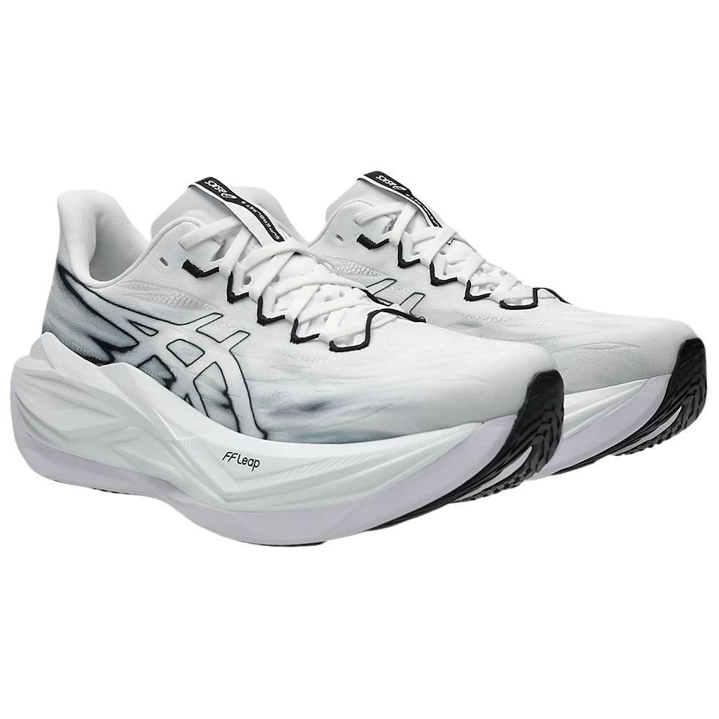 Asics Superblast 3 Bequeme Passform Rückprall Atmungsaktiv Stoßdämpfend Unterstützung Laufschuhe Unisex Sneaker Weiß Schwarz 1013A177-100