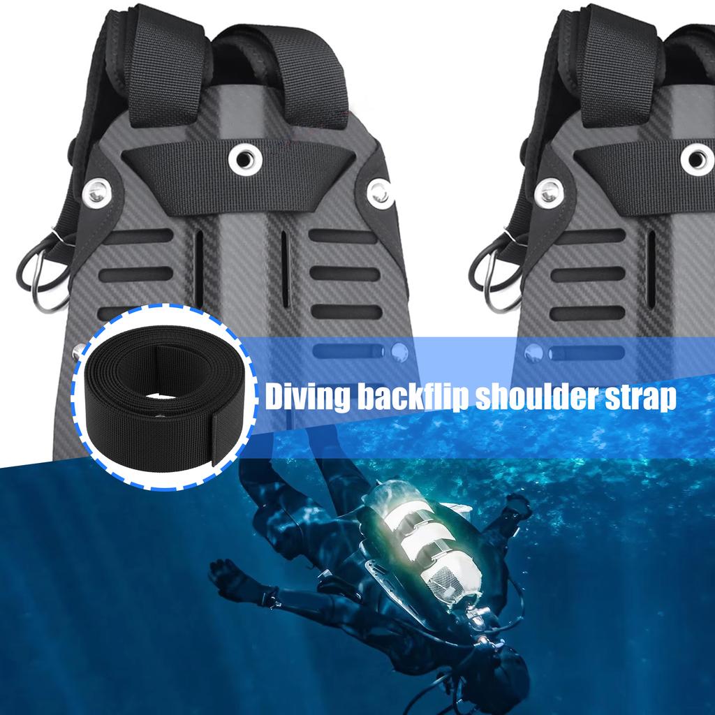 3,5M Tauch-Backplate Gurtband Ersatz Tauch-Tauchgurt Geschirre Ösen Backmount Zubehör Langlebig