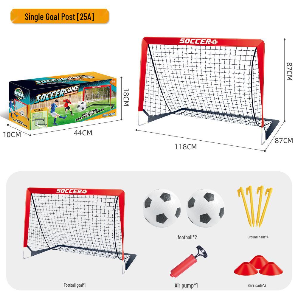 Portable Folding Children's Football Goal - Outdoor Grass Sports Activity Toy for Boys and Parent-Child Play