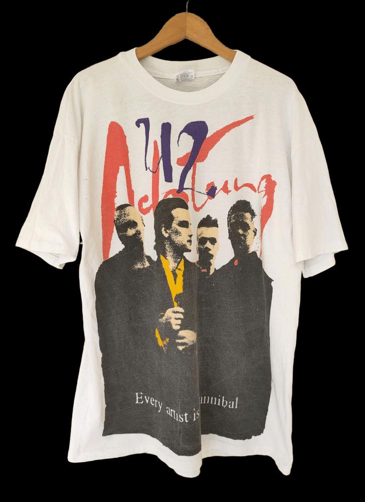 

1991 Vintage U2 Band Black Retro Unisex Tshirt Men Women S5XL KH11759 Unisex T-Shirt XXXL