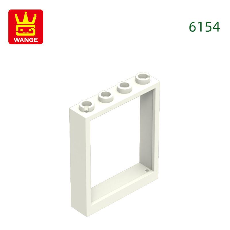 Non-Toxic 54Pcs/Lot 6154 1X4X4 Window Frame Building Blocks Moc House Accessories Compatible With Brick Children Toys Gift Box
