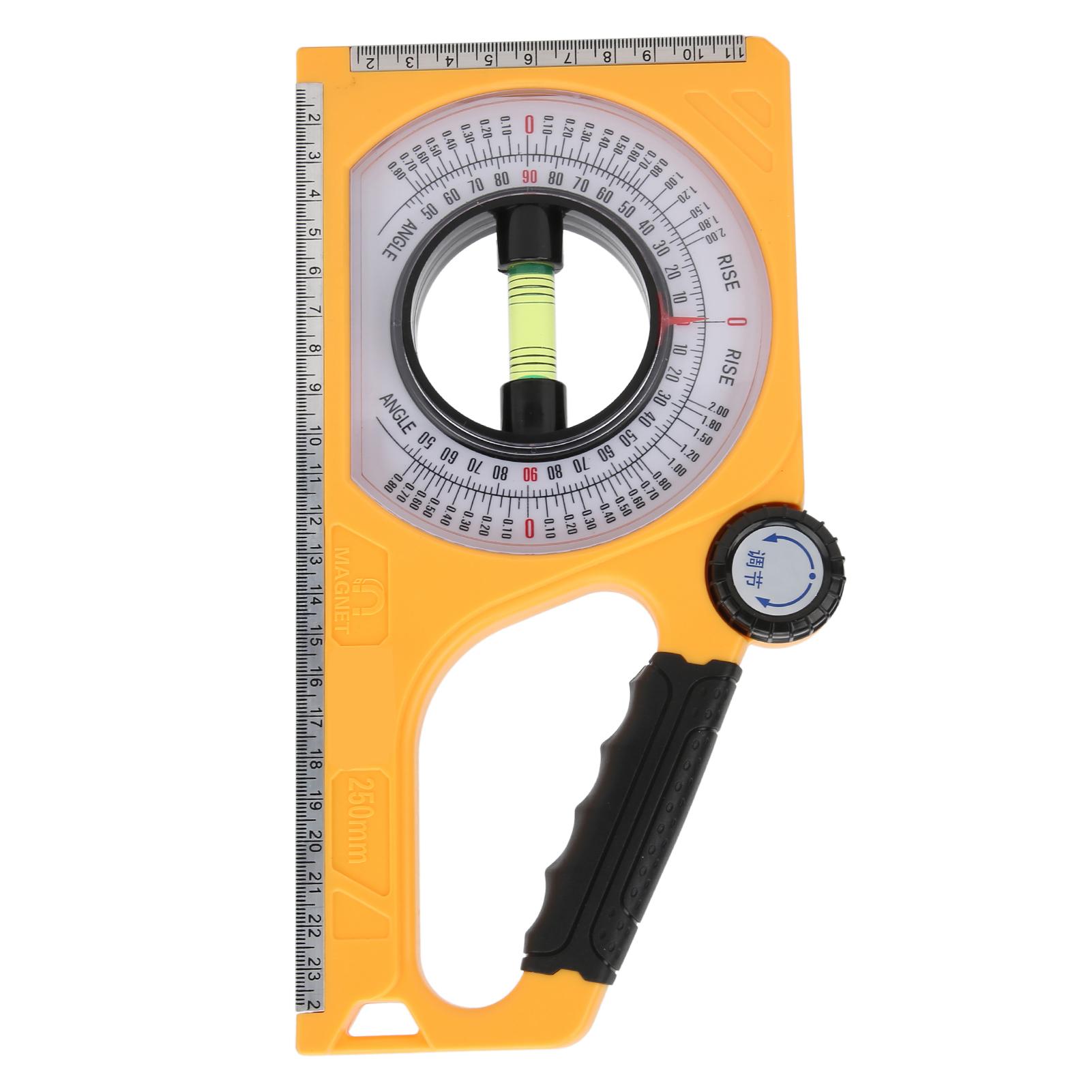 RSL‑250 Angle Meter Multifunctional ABS Angle Gauge Slope Measuring Instrument for Outdoor abs