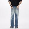Spring and Summer New Men's Loose Straight American Retro High Street Stretch Denim Trousers