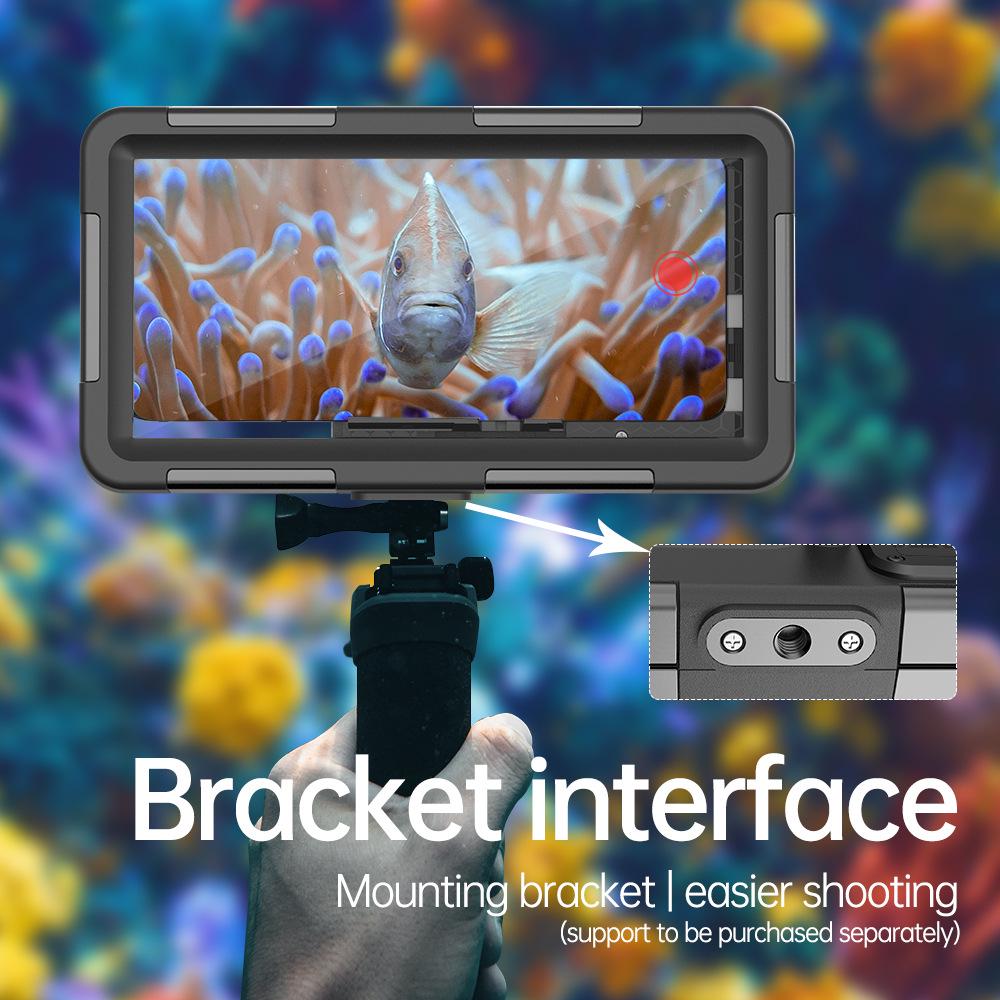 Red Pepper Black Tech 15m Waterproof Diving Case for Apple, Samsung, Huawei, and Xiaomi Phones