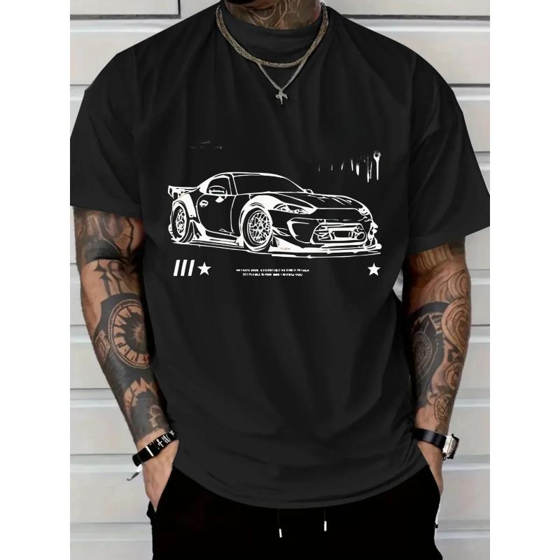 100% Baumwolle Trend Casual Männer Und Frauen Universal T-Shirt Mit Japanischem Anime-Muster-Druck, Atmungsaktives Kurzarm-Top