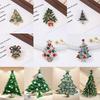 Christmas Tree Brooches For Women Unisex Plant Pins Multi-Color Available Holiday Party Accessories Gifts