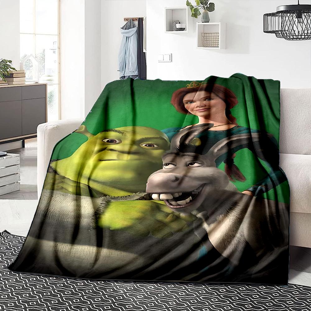 Shrek'S Royal Adventure Blanket Soft Throw Blanket For Home Bedroom Bed Sofa Travel Office Solid Christmas Blanket