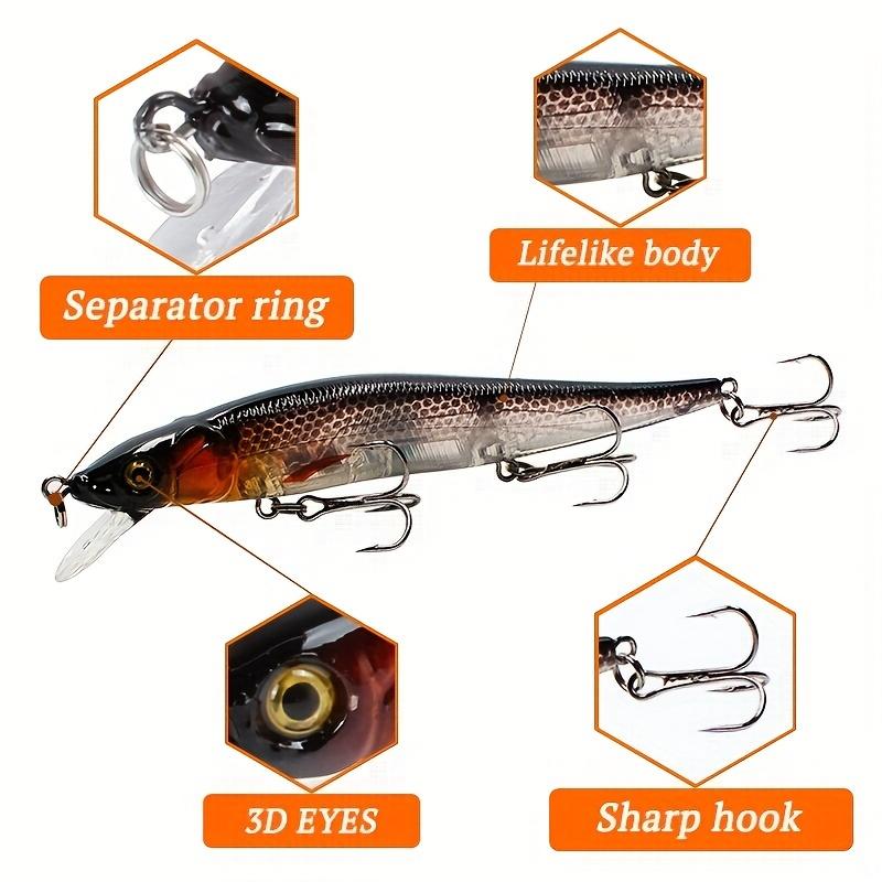 FTK Luya Bait 11.5cm/14g Mino Bait Submerged Hard Bait Simulation False Bait