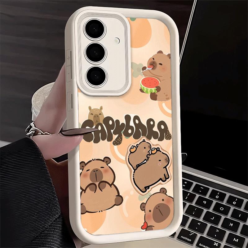 Phone Case for Samsung Galaxy S26 S25 Ultra S24 FE Funny Capybara Cartoon Cute Shell S23 Plus S22 + S21 S20 5G Soft Silicone Fun