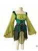 Women's Medieval Fairy Elf Wizard Dress Halloween Costume