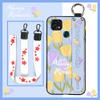 Dirt-resistant Wristband Phone Case For ZTE Blade 20 Kickstand Anti-dust Waterproof Wrist Strap Ring Silicone Durable