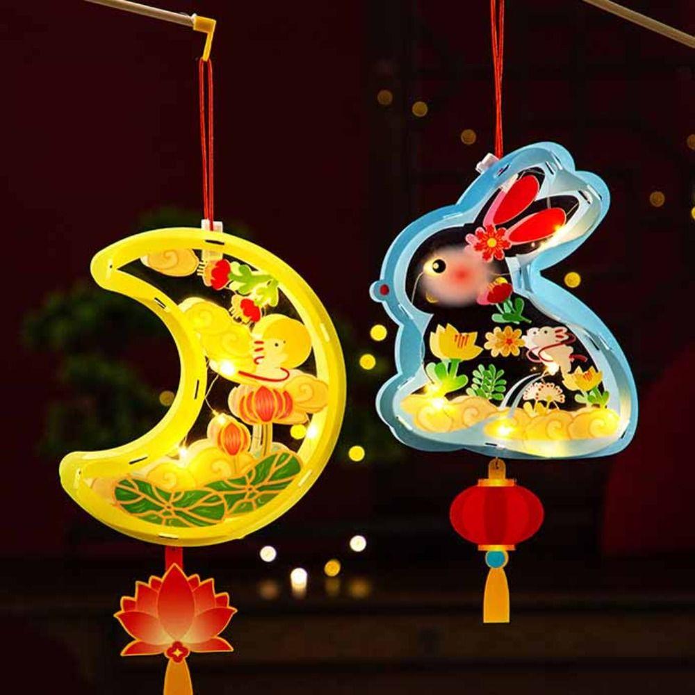 Rabbit Middle Autumn Festival Lantern Paper Ancient Style Handheld Lantern  Decoration