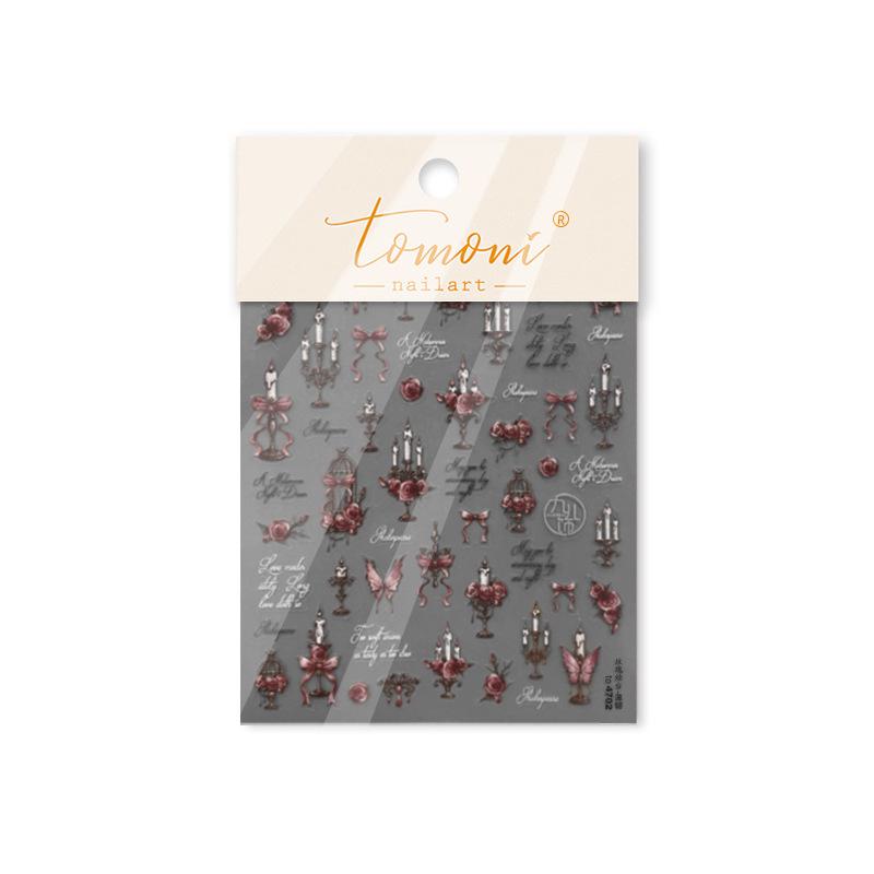 

Наклейки для ногтей Tomoni в балетном стиле с кружевом и бантом – Тонкие, прочные и трендовые японские нейл-арты
