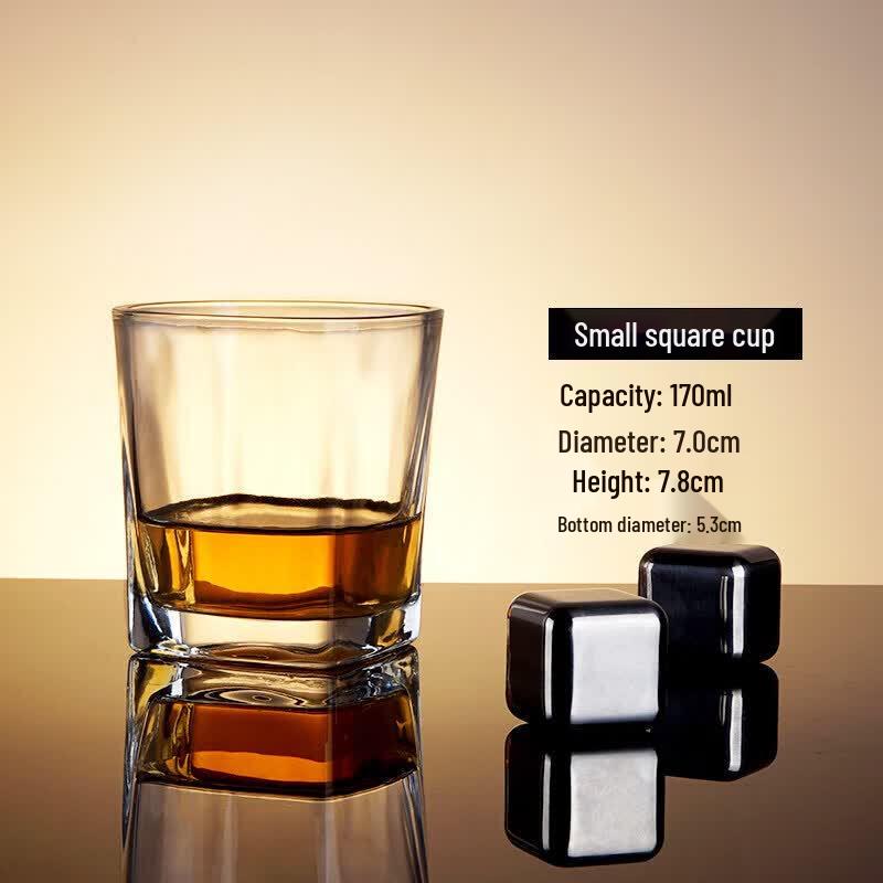 ZISIZ Retro Engraved Crystal Glass Whiskey & Cocktail Set