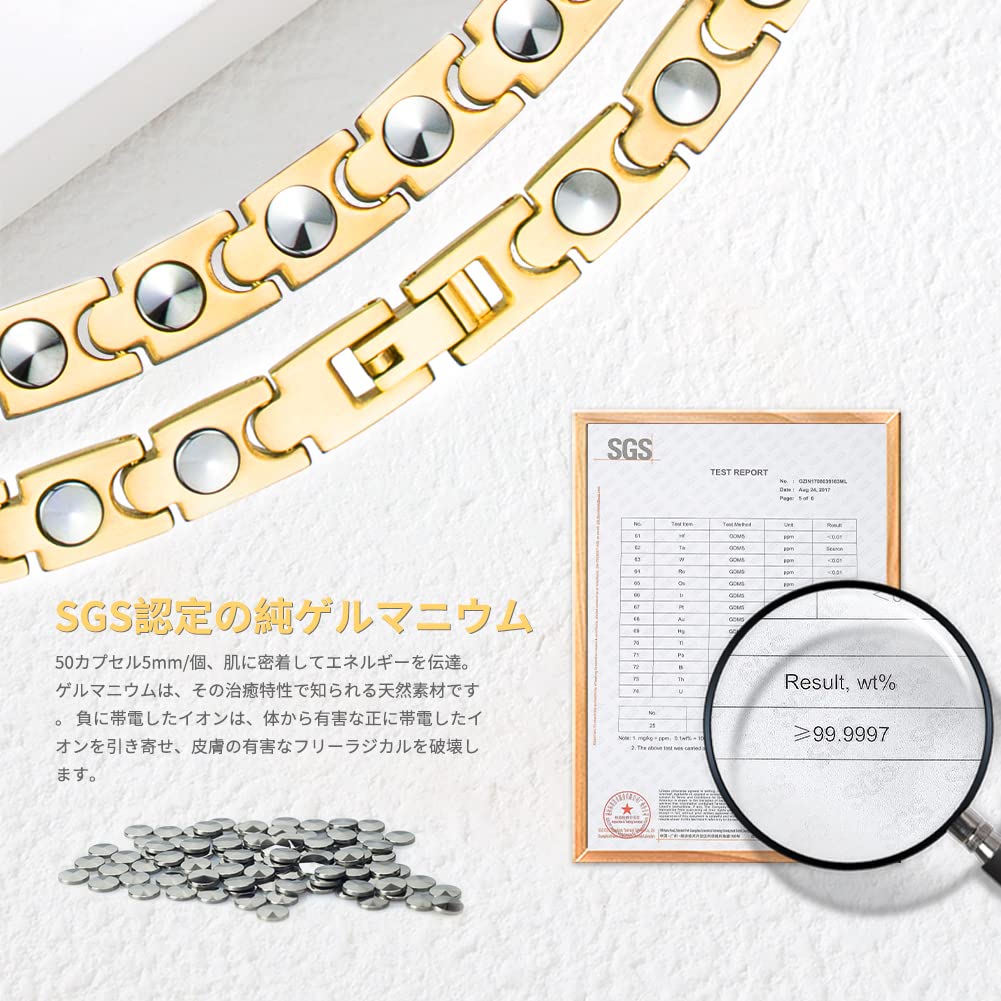 Germanium 50 Stück Reines Reines Statisches Eliminierung Allergie Sport Antistatisch Beliebtes Weihnachtsgeschenk [HyyMe] Halskette, (99,999 % Germanium) Titan,