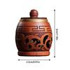 Natural Wood Lotus Shape Perfume Bottle Incense Expanding Mini Sandalwood Portable Sealed Jar Pendant Pomander Container