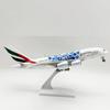 30cm Scale Aircraft A380 Model Expo 2020 Airways Resin Aircraft Model Collection Display Boutique Home Decoration Giving Gifts