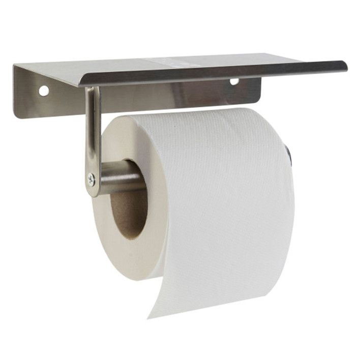 Toilet Roll Holder - DKD HOME DECOR - Standard - Stainless Steel - Silver - 30.5 X 58.5 X 32.5 Cm