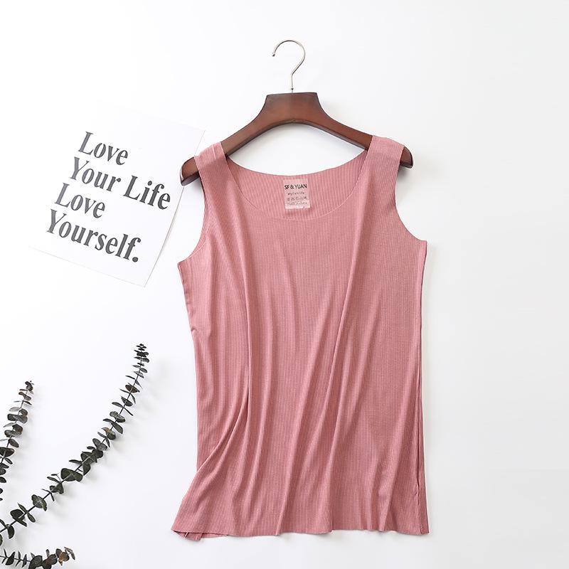 Dámské letní modální tílko - Prodyšné, savé, jednobarevné tílko