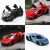 White Red Blue Black Alloy Fast And Furious Lykan Dubai Super Car 132 Scale Model Music Sound Racing Toy