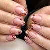 24Pcs Halloween Red Almond Nails Set Press On Spider Web Pattern Round Head False Nails Bat Fake Wearable Nail Tips Supplies