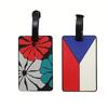 2pcs  luggage tags, PVC soft adhesive  luggage tags, aircraft luggage   tags, luggage check-in tags