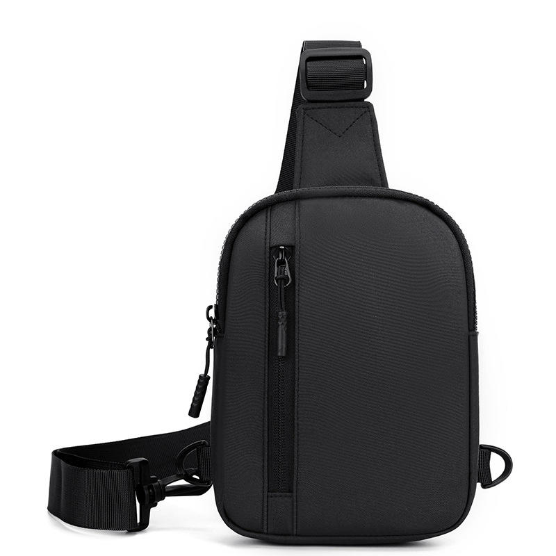 1Pcs Men's Chest Bag One Simple And Fashionable Single Shoulder Chest Bag Large Capacity Shoulder Bag Adjustable Shoulder Strap