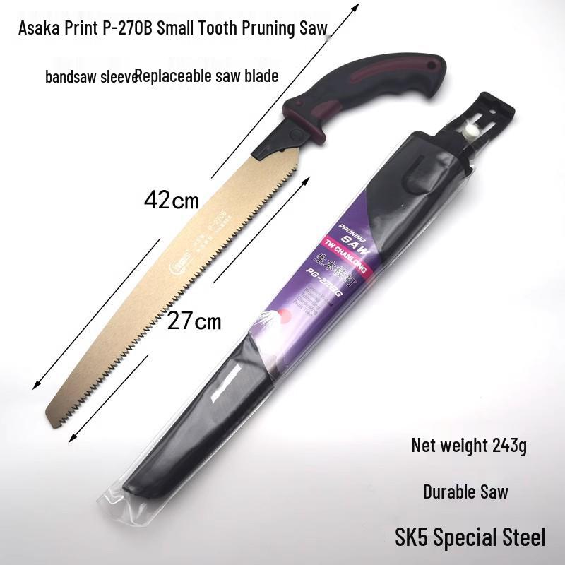 Asaka 270mm Handheld Woodworking Saw for Garden & Outdoor Use