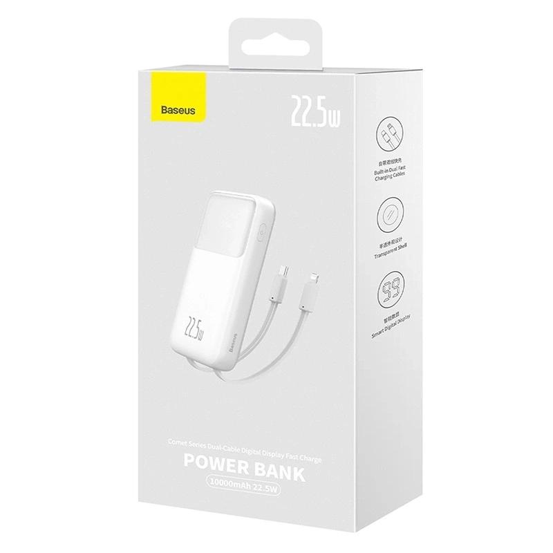 Powerbank Baseus Comet 10000Mah 22.5W (Biały)