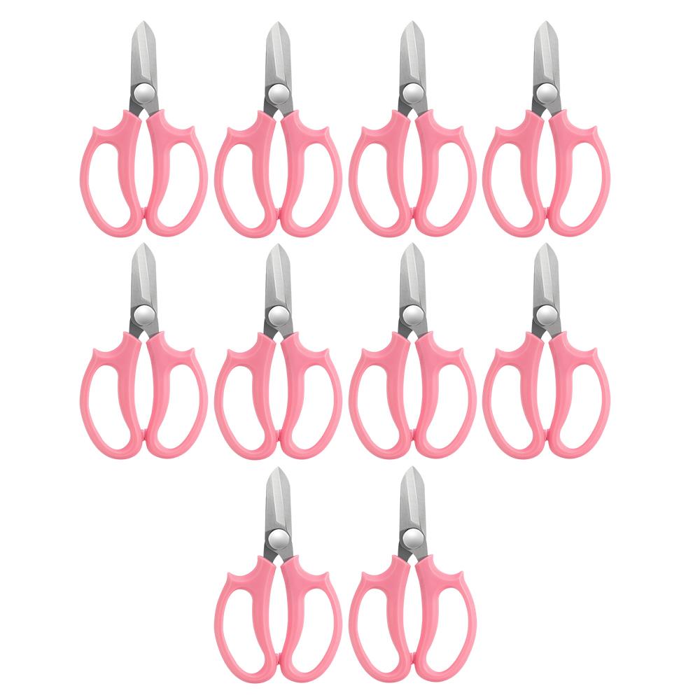 

Ножницы для садовых цветов, 10 шт., острые ножницы для цветов из нержавеющей стали, ножницы для обрезки растений, все 10pcs розовый