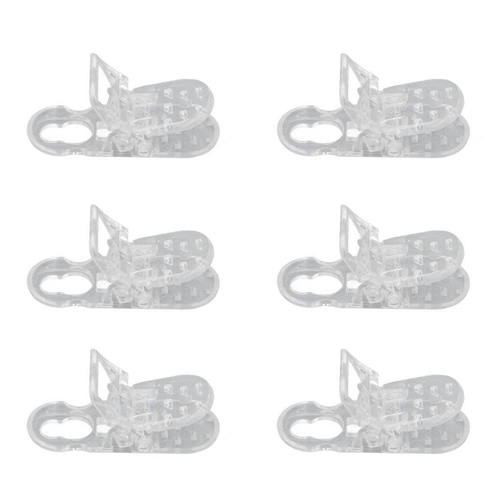 20PCS Anti Lost Lanyard Clip Transparentní Vícenásobné použití Velká lanová spona pro přístupovou konferenční kartu