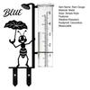 Metal Ground Stake Tube Rustproof Ant Gauge Figurine Rain Gauge Rainwater Measuring Outdoor Artistic Yard Decoration Garden Decorative Ornament