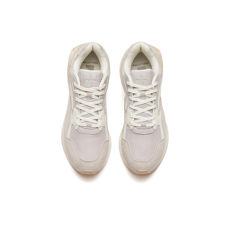 Anta Life Collection Campus Cultural Heritage Breathable And Wear Resistant Low Top Sports Casual Shoes Gray White 112248877-1