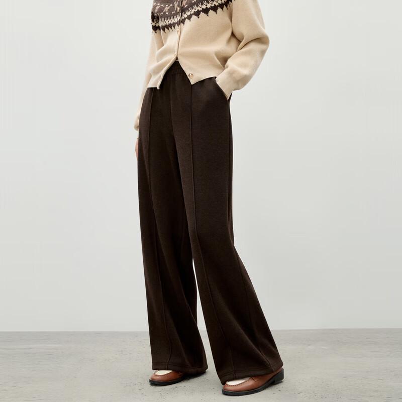 Qiusui Yiren Women's Loose High-Waisted Straight Leg Trousers