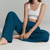 Women's Flowy Linen Wide-Leg Pants - Summer Beach Travel Wear with Elastic Waist & Pockets
