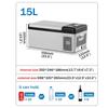 DC12/24V Portable Car Refrigerator Freezer Cooler Auto 15L/20L Mini Fridge Compressor Quick Refrigeration For Home Picnic Icebox