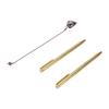 2PCS Retractable Dowsing Rods Copper Handle Telescopic Pole with 1 Pendulum Pendant and 1 Chain