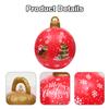 60cm Outdoor Christmas Inflatable Decorated Ball PVC Giant Big Large Balls Xmas Tree Decorations Toy Ball Without Light