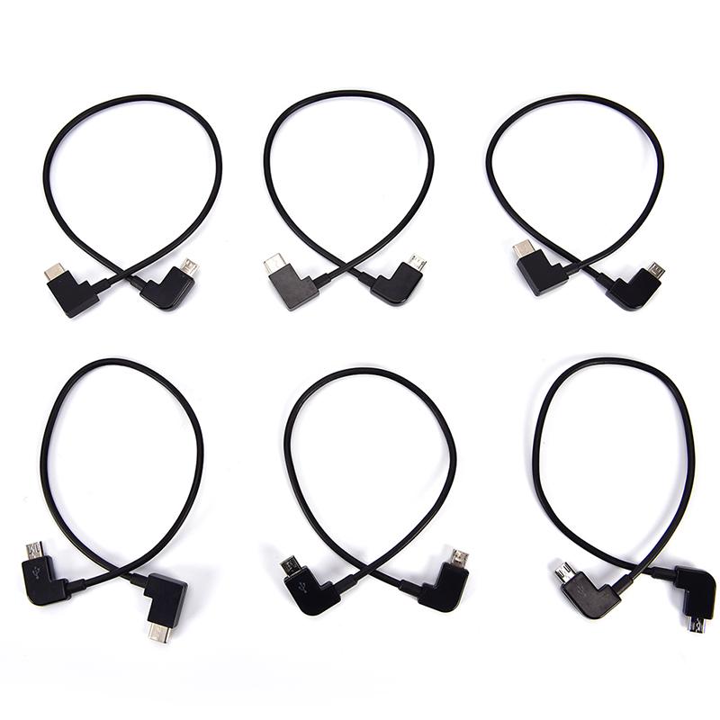 4" Left Angle Micro Usb To Type C Otg Cable For Portable Digital Dac Amplifier