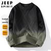 JEEP SPIRIT Herren Pullover mit Farbverlauf und Rundhalsausschnitt