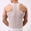 Men Underwear Stretchy Mesh Male Japan Style Pure Color Undershirt for Bathroom