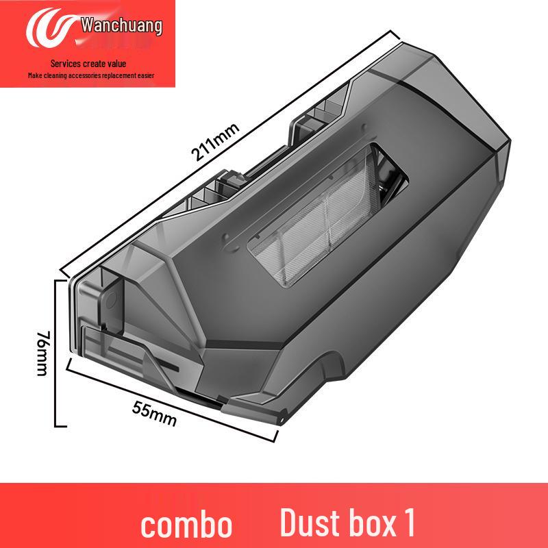 Dreame S10 Robot Vacuum Accessories: Side & Roller Brush, Mop, Dust Bag Kit
