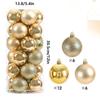 24Pcs 6cm Christmas Ball Decoration for Christmas Tree Hanging Pendant Ornaments Home Room Decor New Year Navidad DIY Gift Box